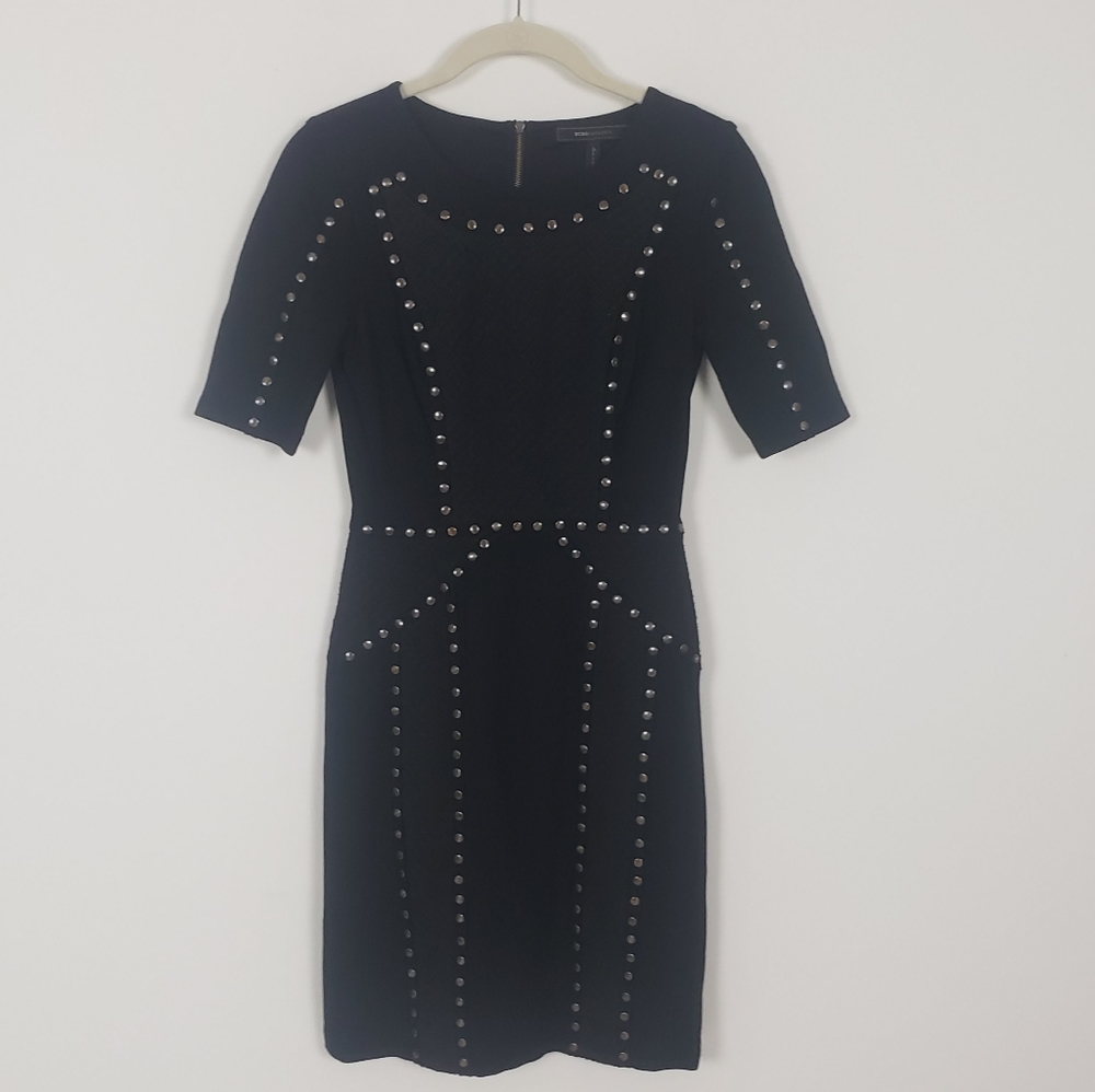 BCBG Black Studded Dress